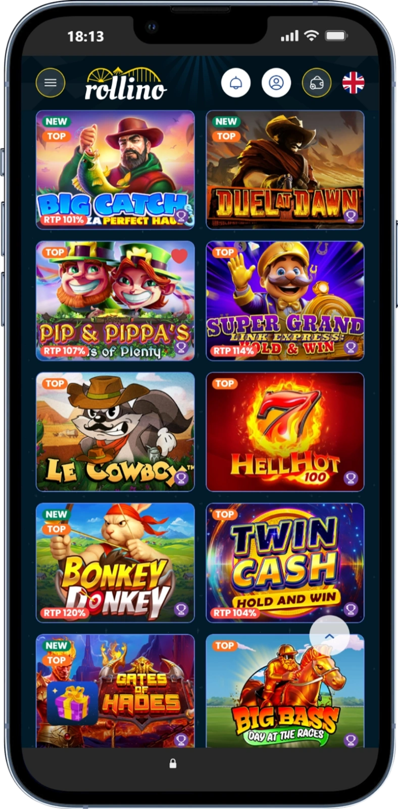 Session time limit configuration used to control continuous play duration in rollino casino review