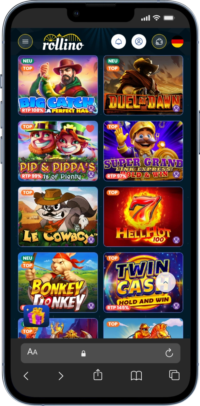 Sitzungszeitlimit-Konfiguration zur Kontrolle der kontinuierlichen Spieldauer bei Rollino Casino Bewertung
